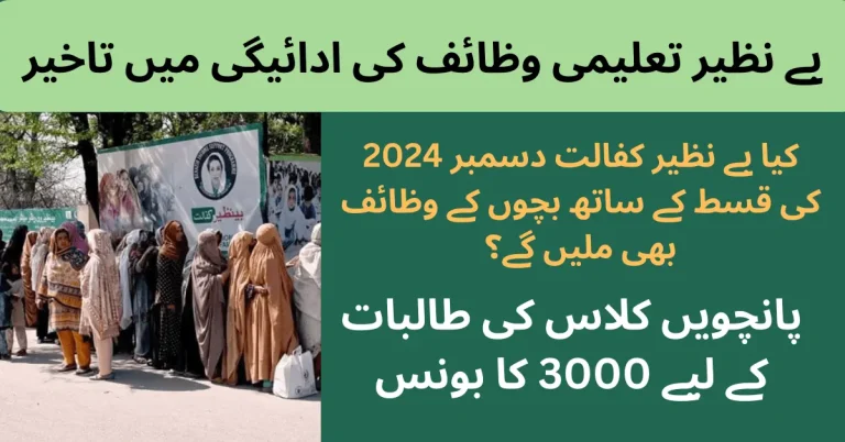 Benazir Taleemi Wazaif Stipend Delayed | Latest News 2024 7 Benazir Taleemi Wazaif Stipend Delayed