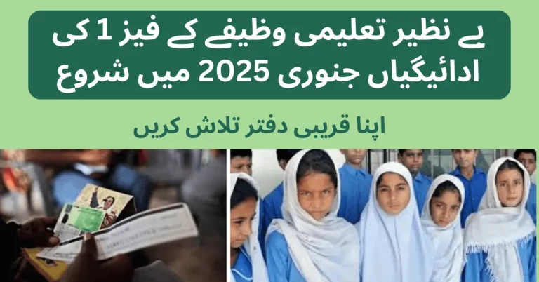 Benazir Taleemi Wazaif Phase 1 Payment Begins in 2025 5 Benazir Taleemi Wazaif Phase 1 2025